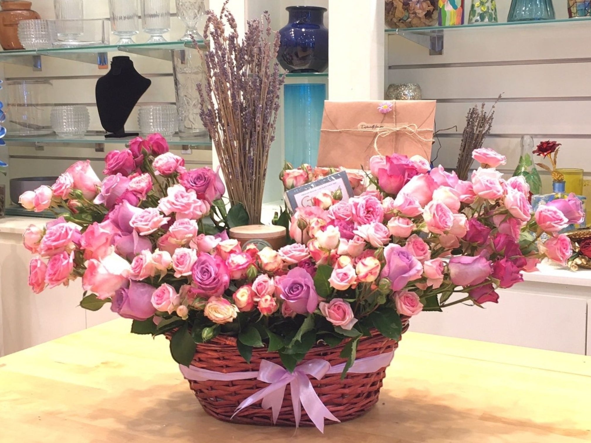Pink Garden Basket