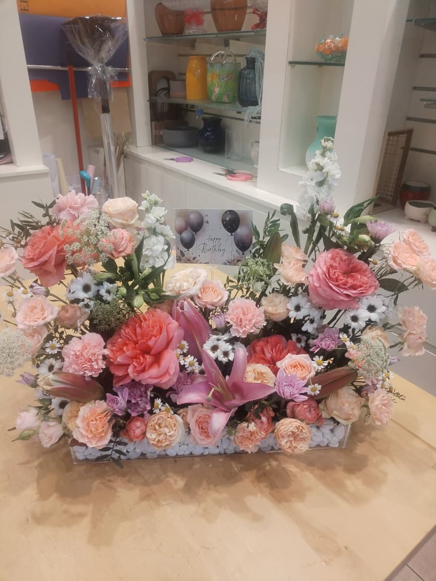 Pastel Garden Birthday Centerpiece