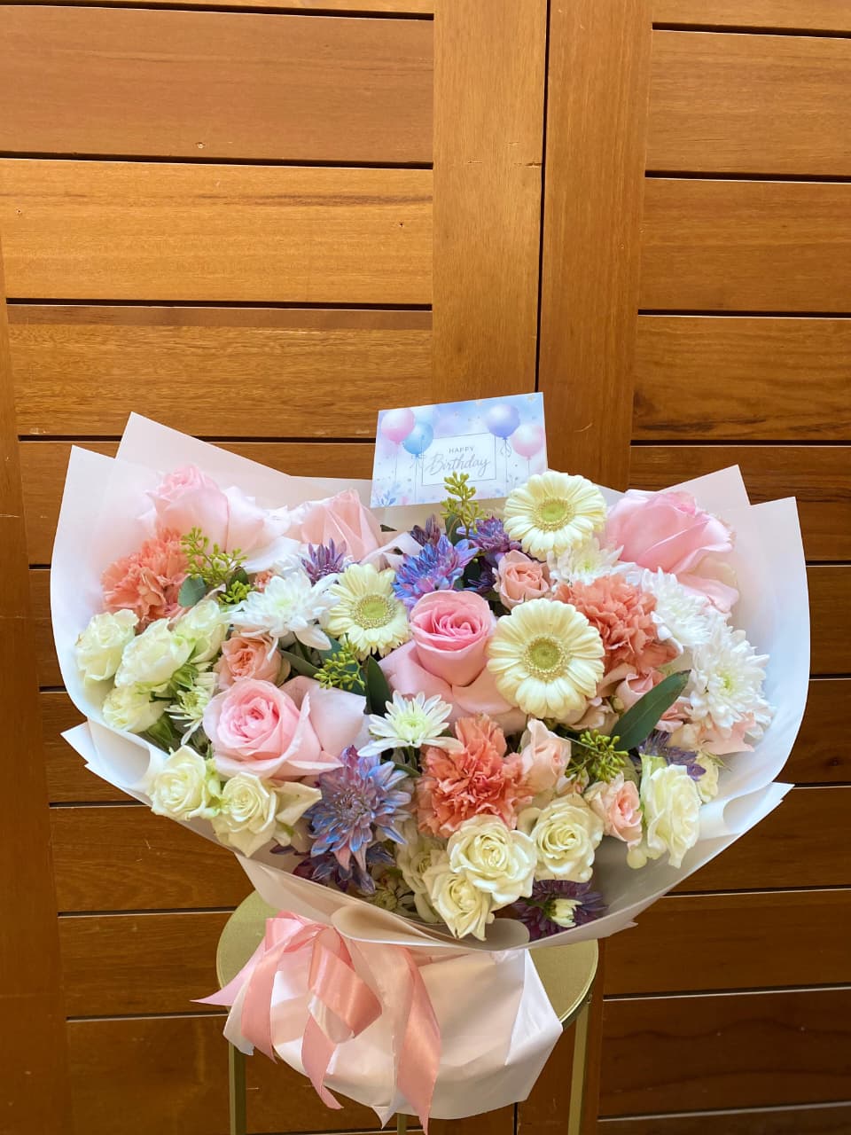 Pastel Birthday Garden Bouquet