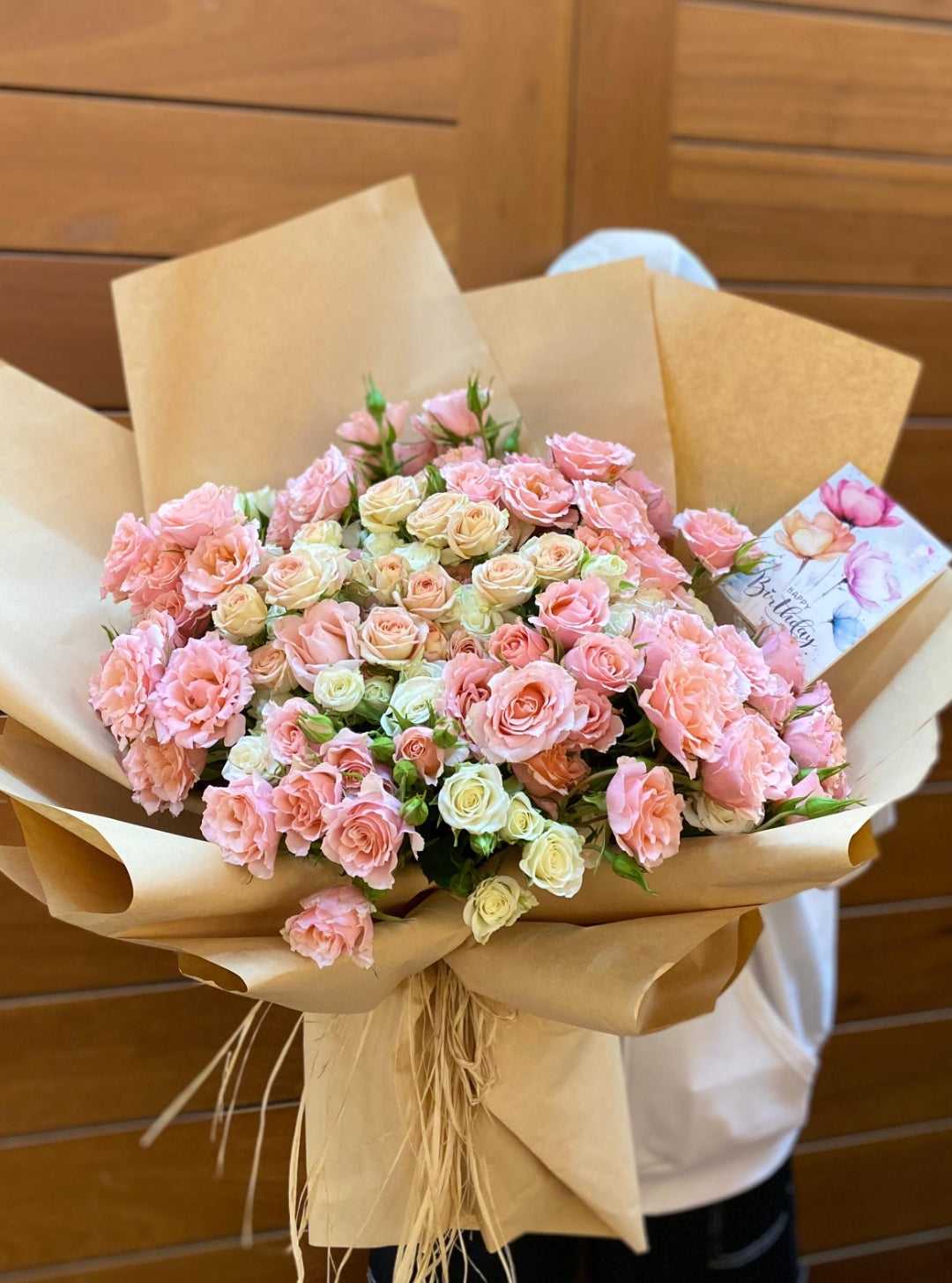 Blush Garden Spray Rose Bouquet