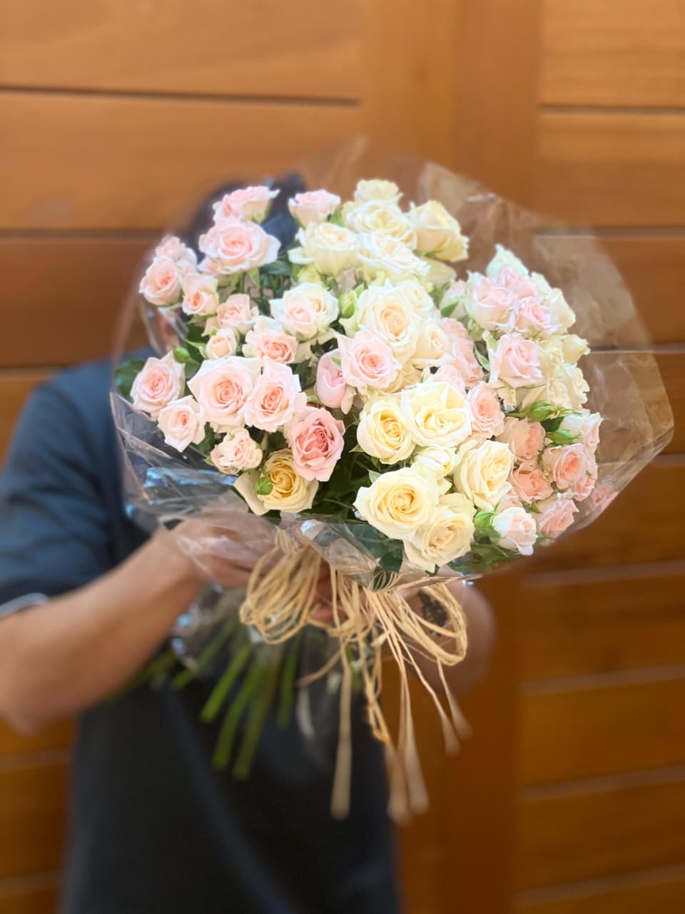 Blush Ivory Spray Rose Bouquet