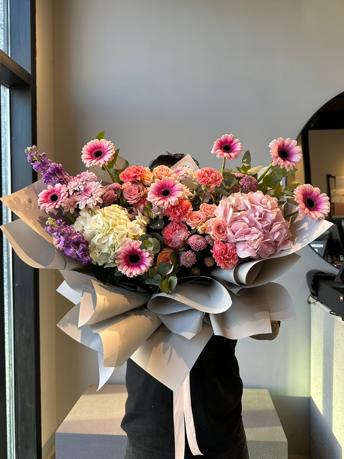 Blush Hydrangea Garden Luxe Bouquet