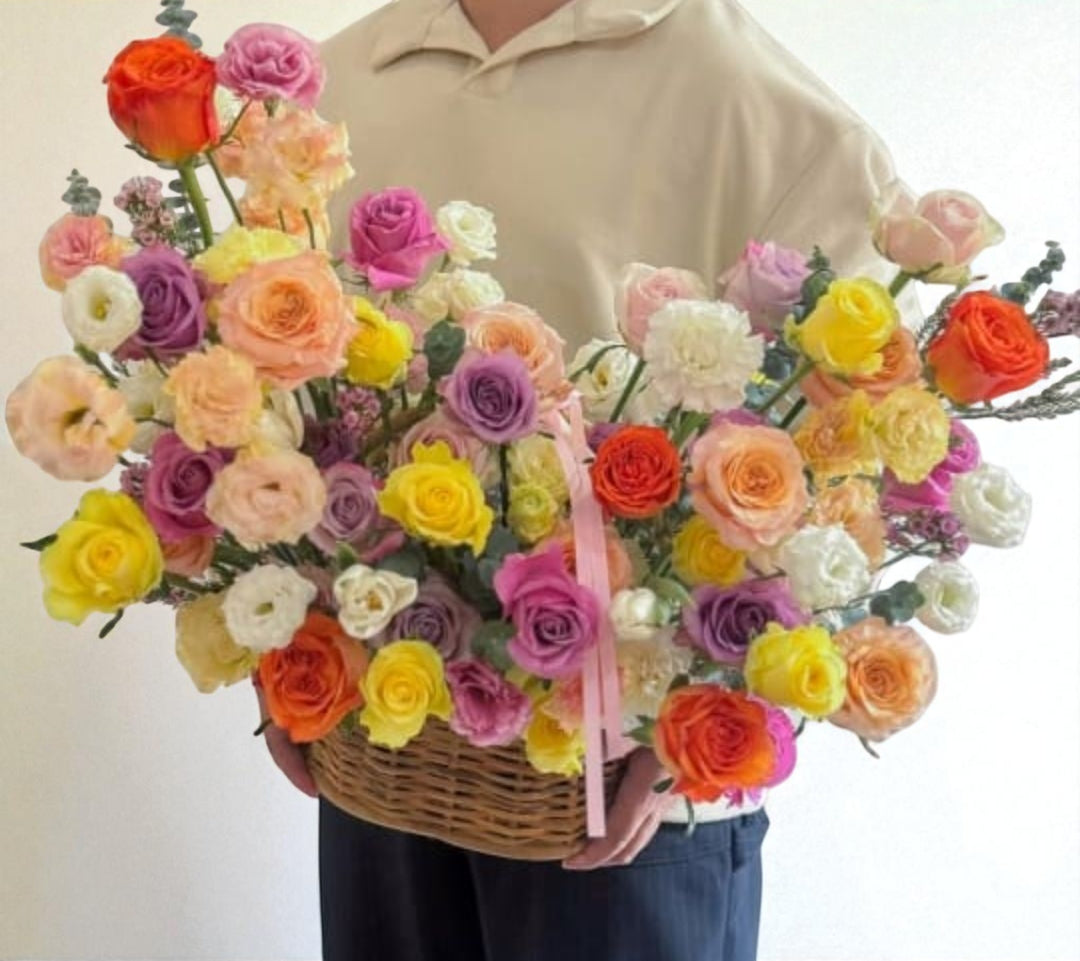 Chromatic Bloom Basket